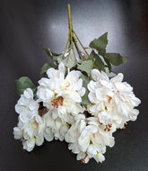 Flori  artificiale de salcâm albe – 50 cm, tije sârmă, material textil